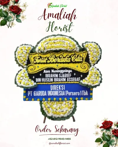 Papan Bunga Duka di Wargaluyu