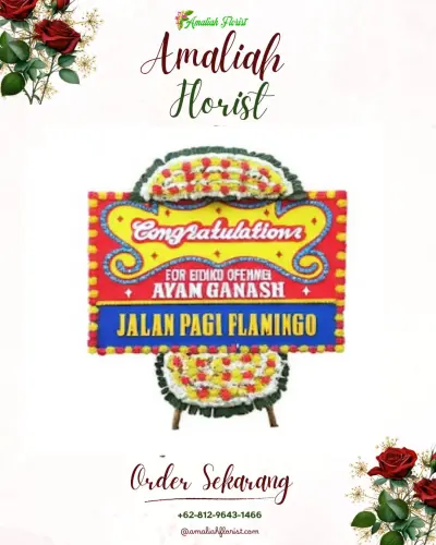 Bunga Papan Congratulation di Wargaluyu